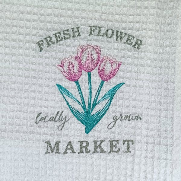 Fresh Flowers Tea Towel